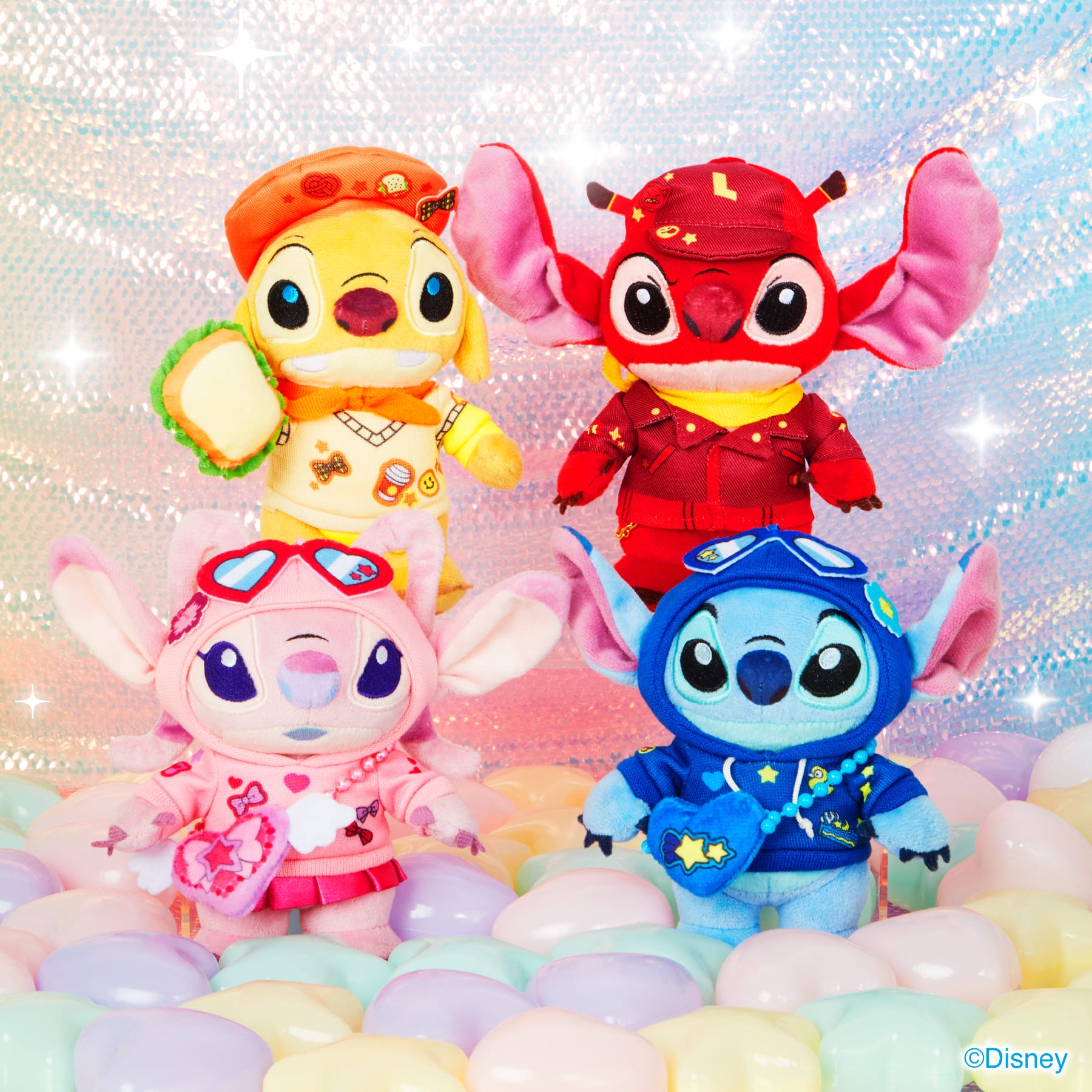 Happy快樂賞《Stitch史迪奇 Colorful Kawaii》B賞:絨毛吊飾