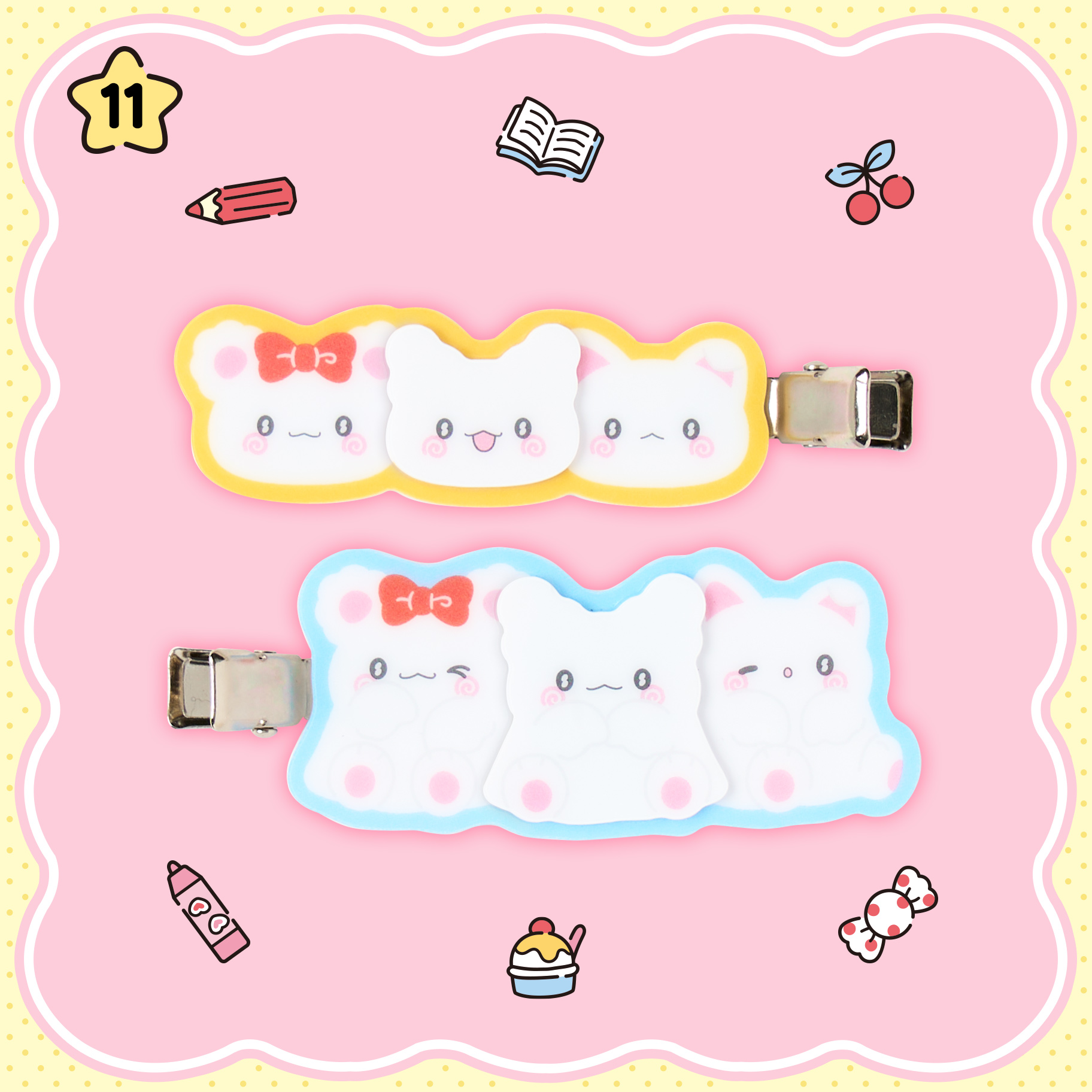 三麗鷗《Hanamaruobake小幽靈花丸》朋友系列新品 小幽靈花丸 瀏海夾