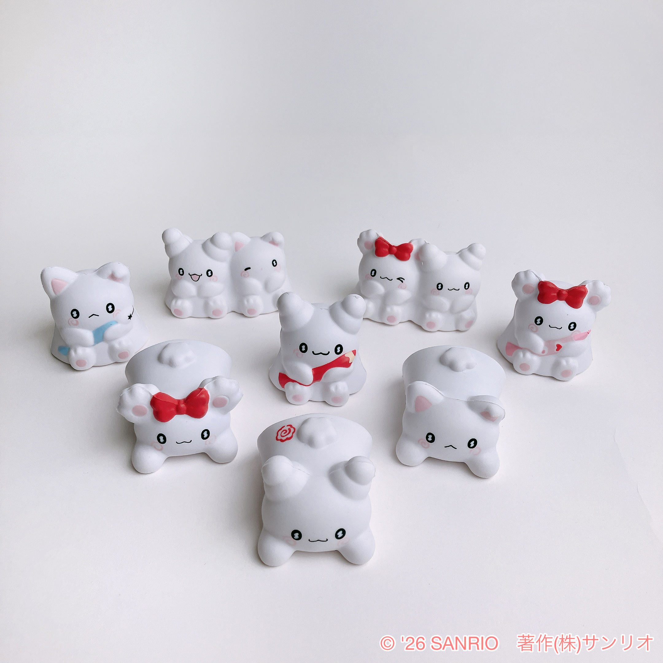 三麗鷗《Hanamaruobake小幽靈花丸》朋友系列新品 小幽靈花丸 軟Q公仔盲盒實體照