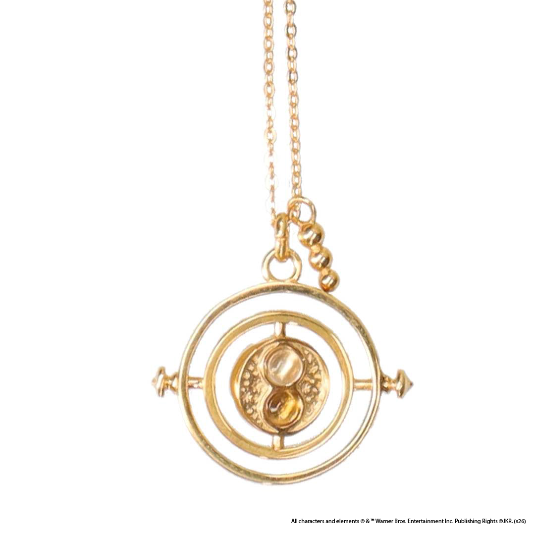 「Harry Potter - Mahou Dokoro」台灣1號店《哈利波特:神秘的魔法石》上映25週年紀念「925 純銀鍍金天然水晶項鍊 時光器款」