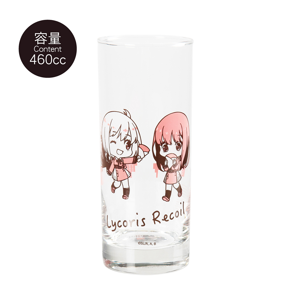 2026台中國際動漫節 木棉花展區《Lycoris Recoil 莉可麗絲》長型玻璃水杯