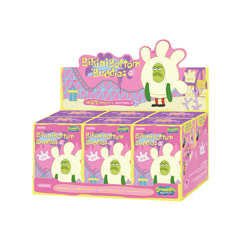 POP MART 泡泡瑪特《海綿寶寶》比奇堡的居民們-搞怪絨毛玩偶 經典盲盒玩法
