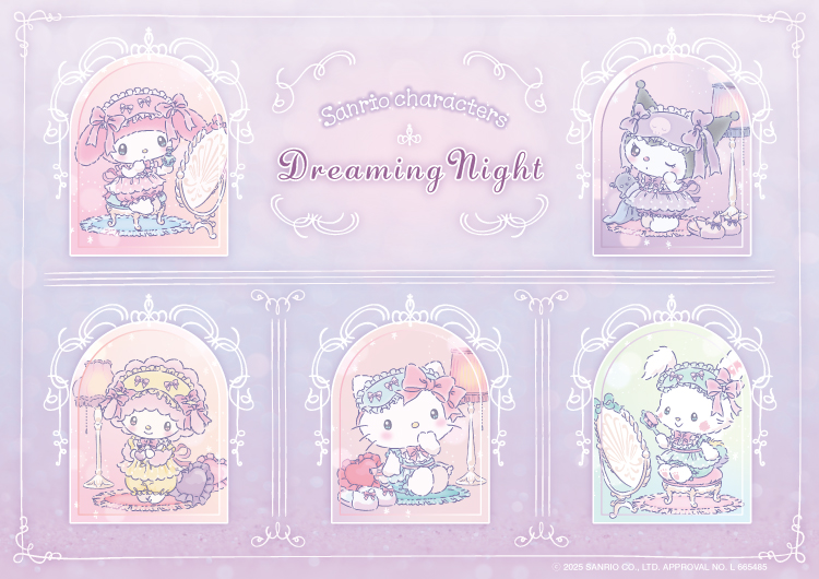 『Sanrio Characters』五大人氣角色夢幻變身，限定夢幻夜插畫魅力滿點