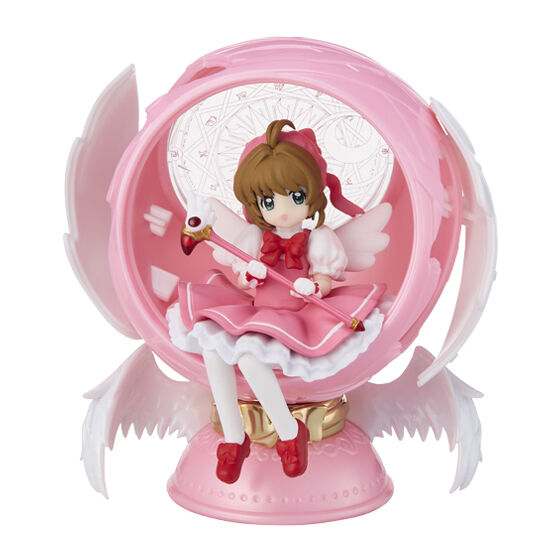 萬代GASHAPON《庫洛魔法使》CAPSULE SPHERE膠囊球轉蛋系列 小櫻A款公仔