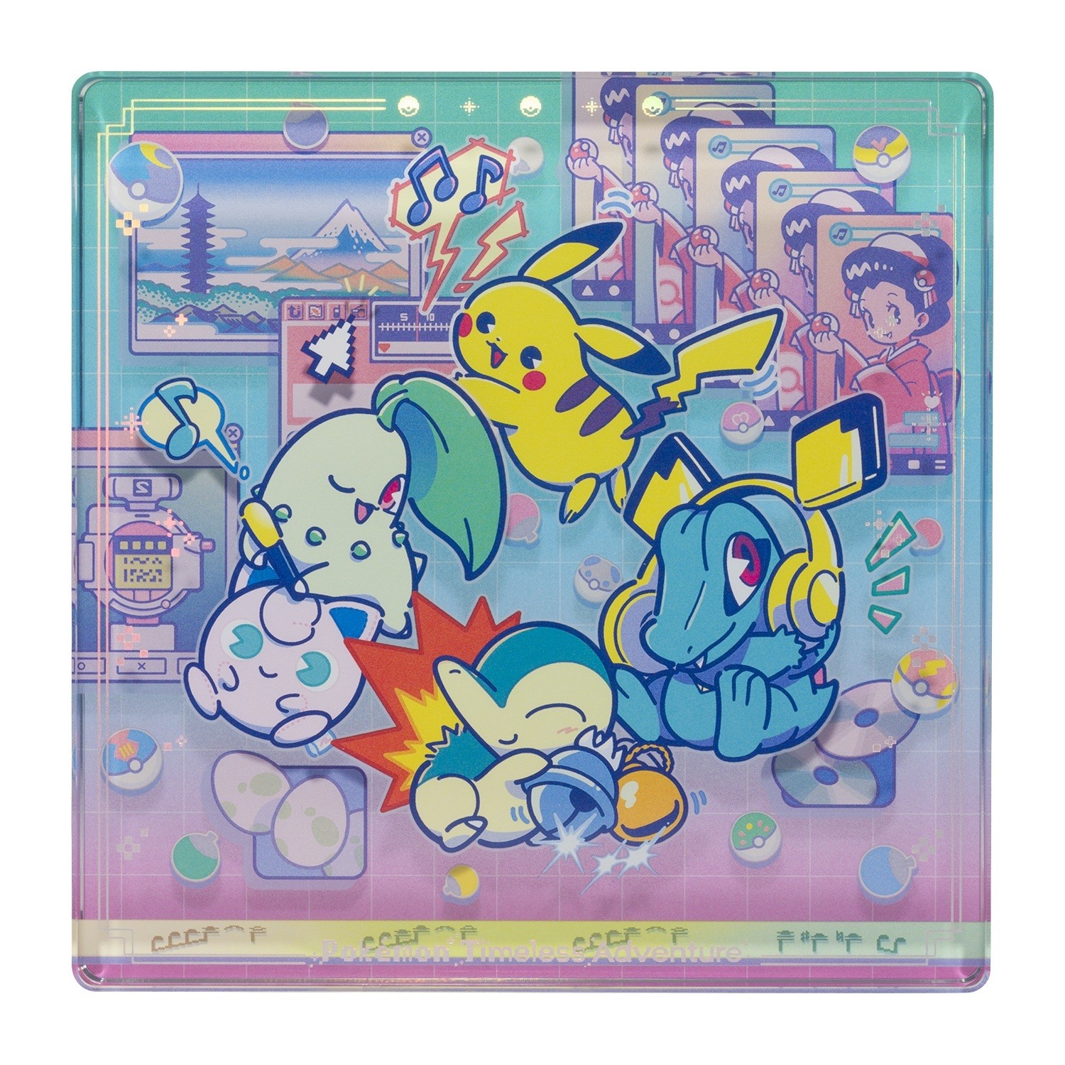 《寶可夢》30週年「Pokémon Timeless Adventure」音樂主題新品 壓克力方塊