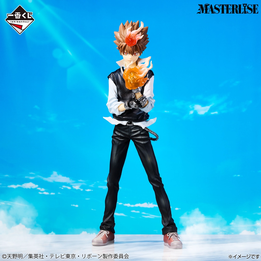 一番賞《家庭教師REBORN! 戒指爭奪戰》A賞 澤田綱吉 超死氣模式Ver. MASTERLISE模型公仔