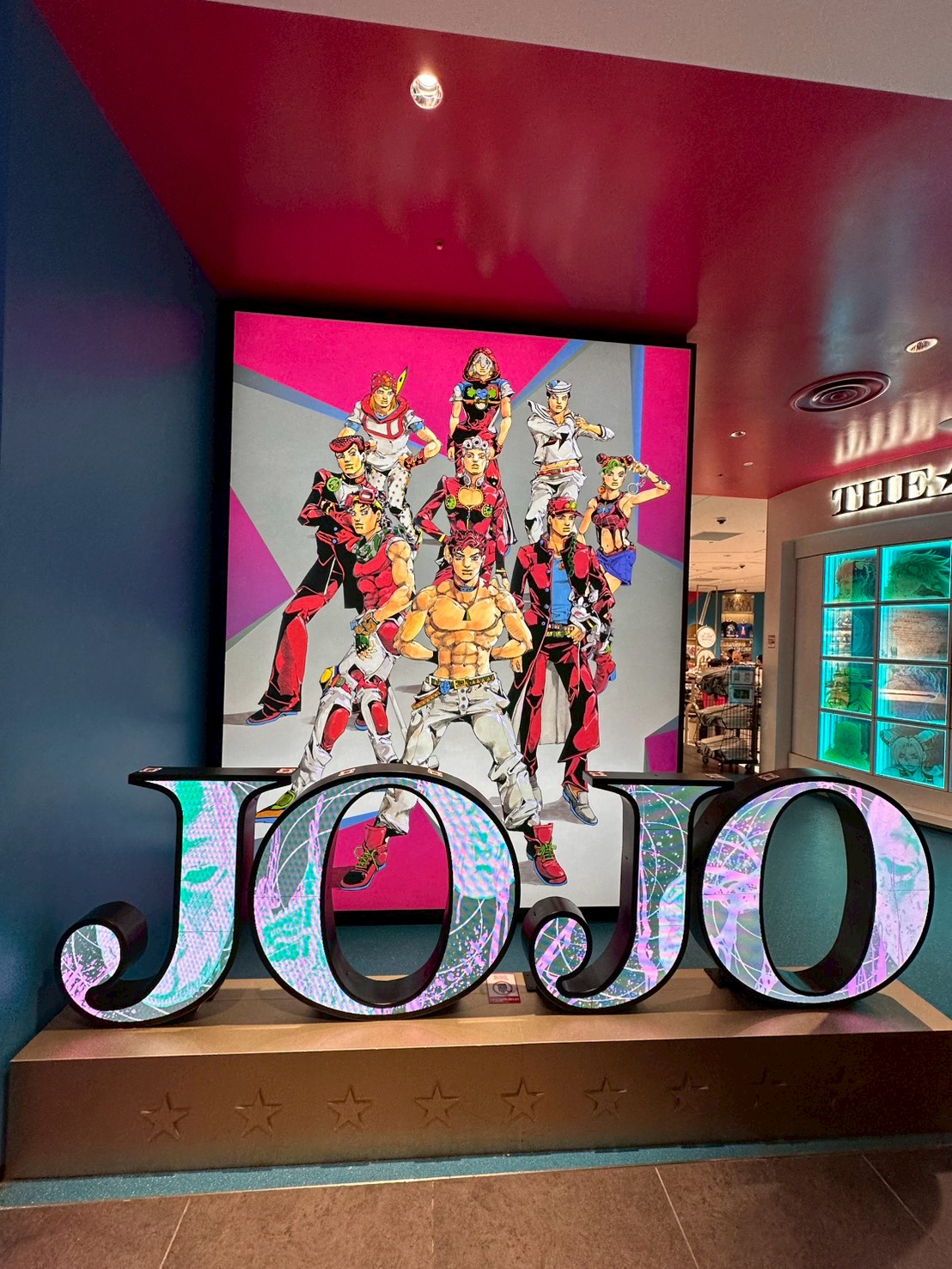 澀谷PARCO「THE★JOJO WORLD」｜入口的主視覺圖由原著作者『荒木飛呂彥』老師全新繪製