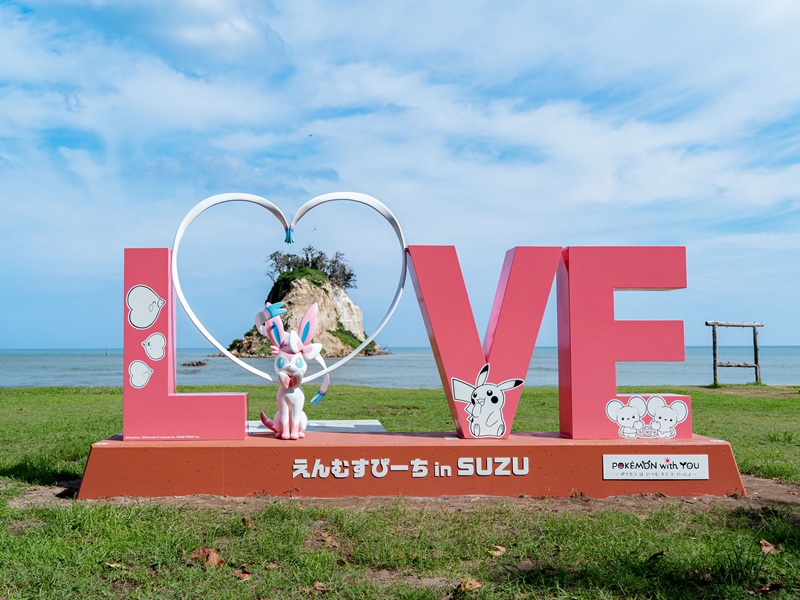 寶可夢彩繪巴士串聯能登地區景點「珠洲市 LOVE 地標」