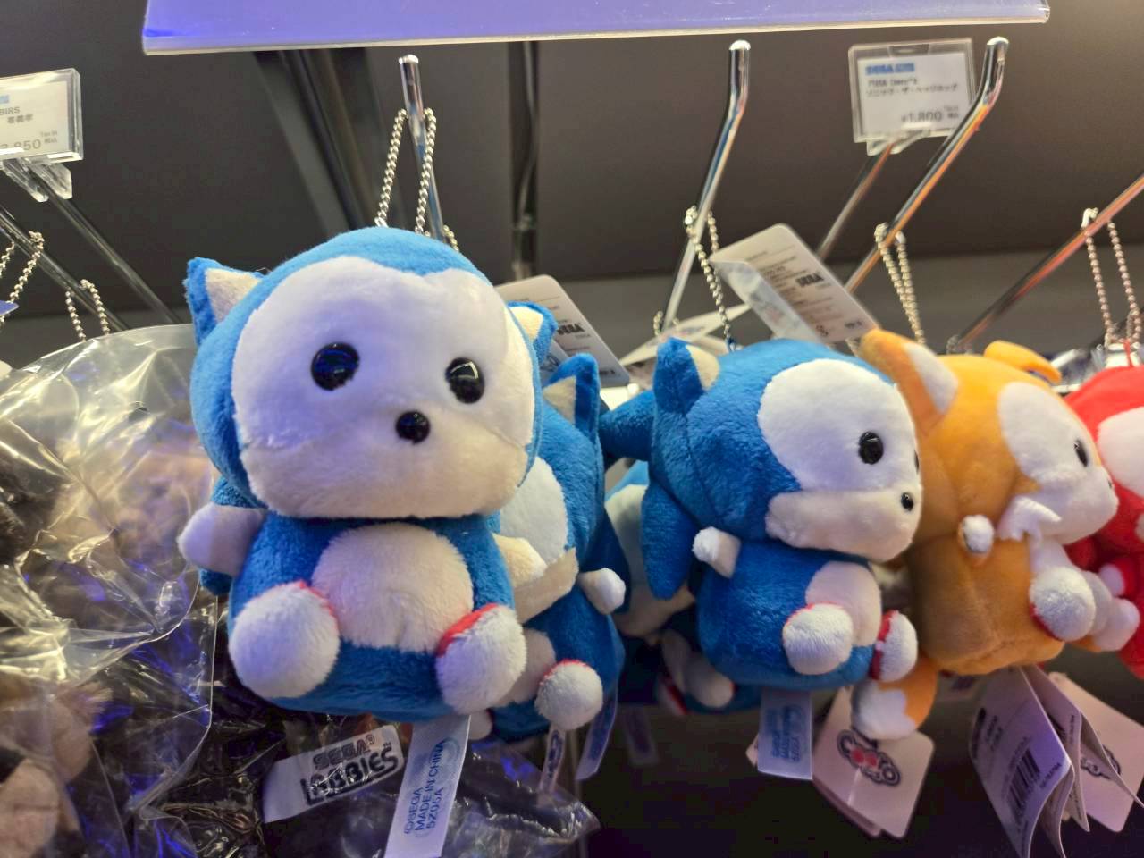 澀谷PARCO「SEGA STORE TOKYO」｜《音速小子》Sonic索尼克 絨毛吊飾系列