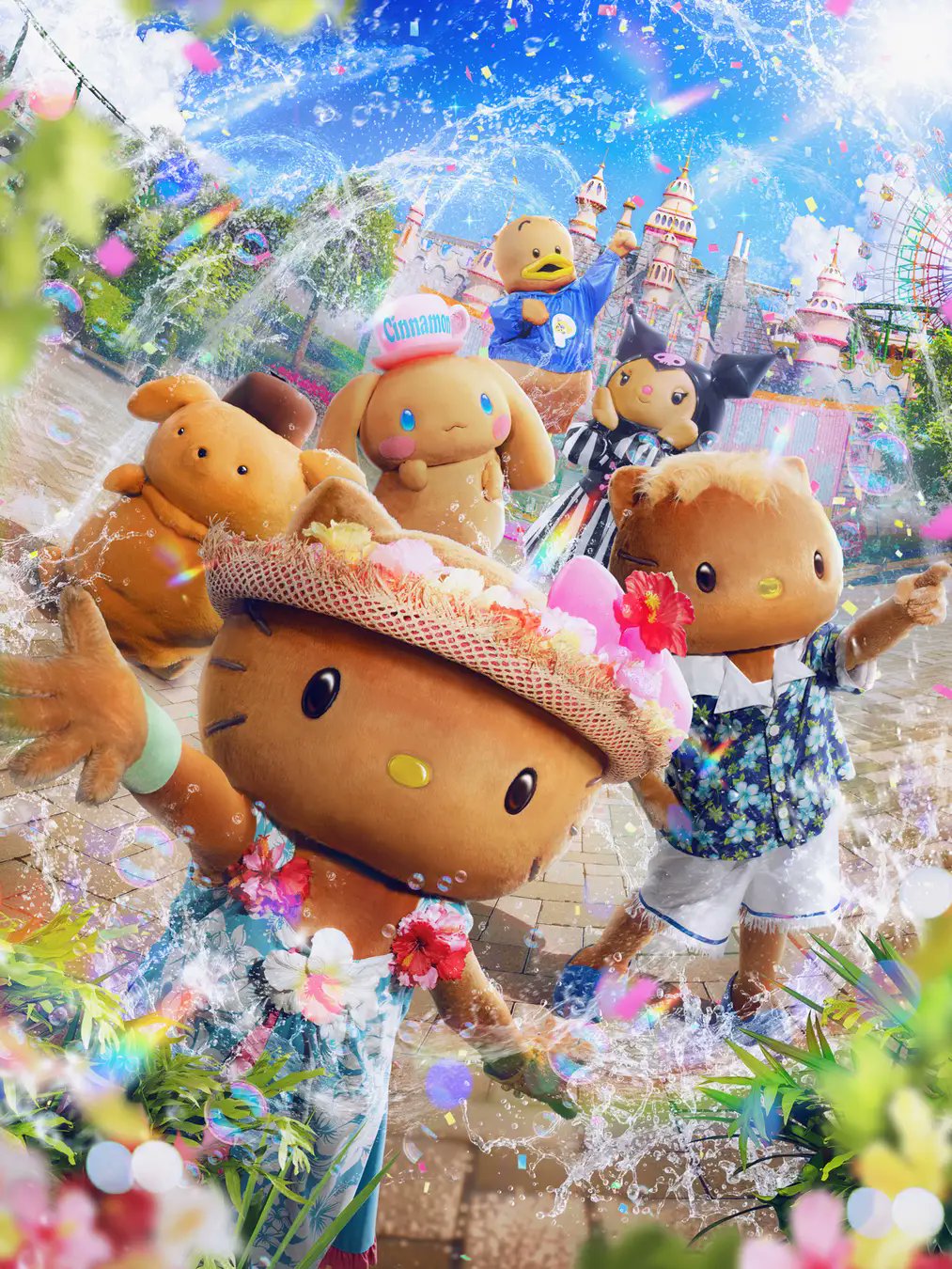 三麗鷗樂園Harmonyland夏日限定「瘋狂潑水派對」