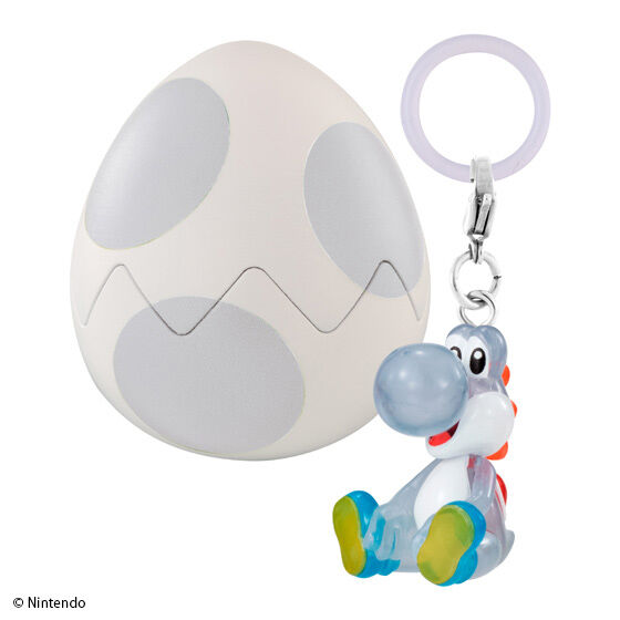 GASHAPON《超級瑪利歐》耀西蛋 標記吊飾收藏轉蛋 白色耀西Ver.