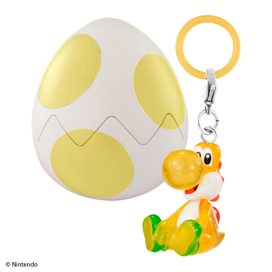 GASHAPON《超級瑪利歐》耀西蛋 標記吊飾收藏轉蛋 黃色耀西Ver.