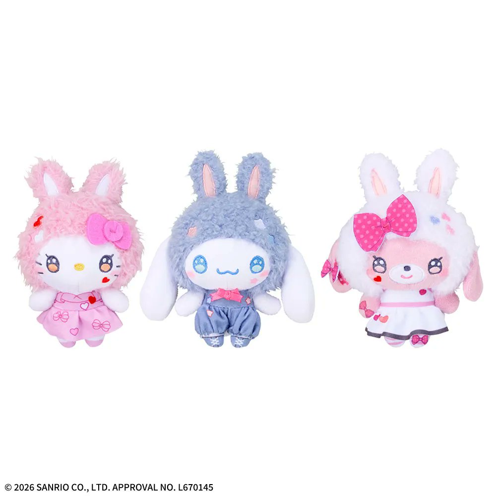 三麗鷗《Patch Rabbits》絨毛吊飾