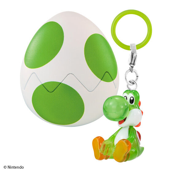 GASHAPON《超級瑪利歐》耀西蛋 標記吊飾收藏轉蛋 綠色耀西Ver.