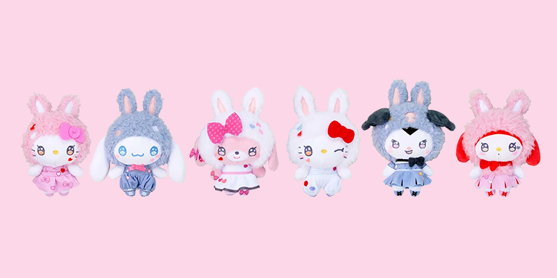 三麗鷗《Patch Rabbits》絨毛吊飾