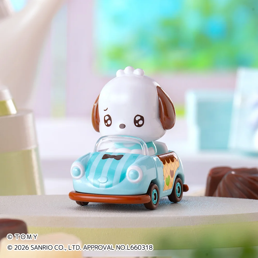 《TOMICA小汽車 &times; Sanrio三麗鷗》夢幻聯名第二彈 Pochacco 帕恰狗款