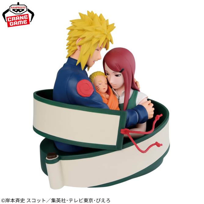 《波風水門一家》溫馨場景模型登場!「-NARUTO 72 series- 53 Figure」鳴人一家三口感動實體模型化