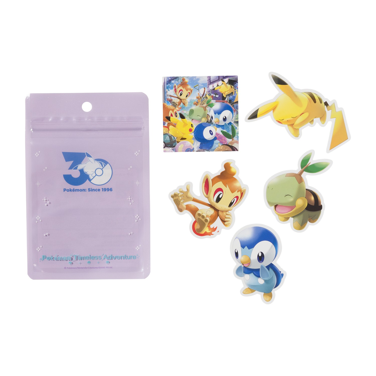 寶可夢30週年「Pokémon Timeless Adventure」系列 神奧地區 A4貼紙組