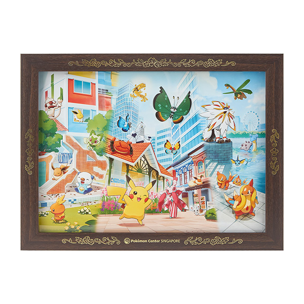 《Pok&eacute;mon Center SINGAPORE 新加坡寶可夢中心》限定藝術畫框