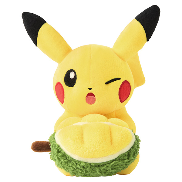 《Pok&eacute;mon Center SINGAPORE 新加坡寶可夢中心》榴槤皮卡丘絨毛玩偶