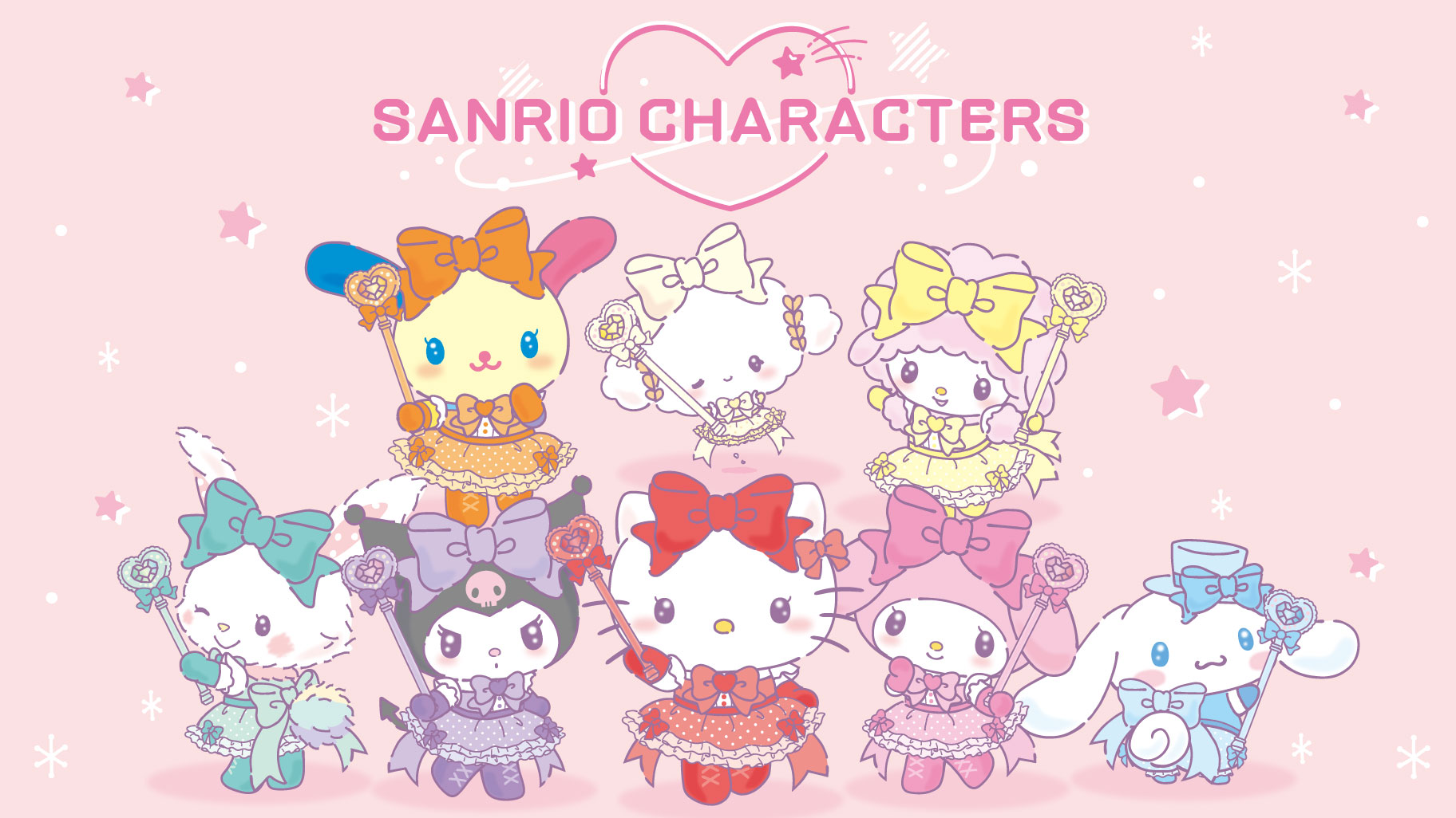 《三麗鷗彩虹偶像女團》6/10系列新品夢幻登場！Hello Kitty、美樂蒂、大耳狗化身「Colorful Dress Design」8人團體出道