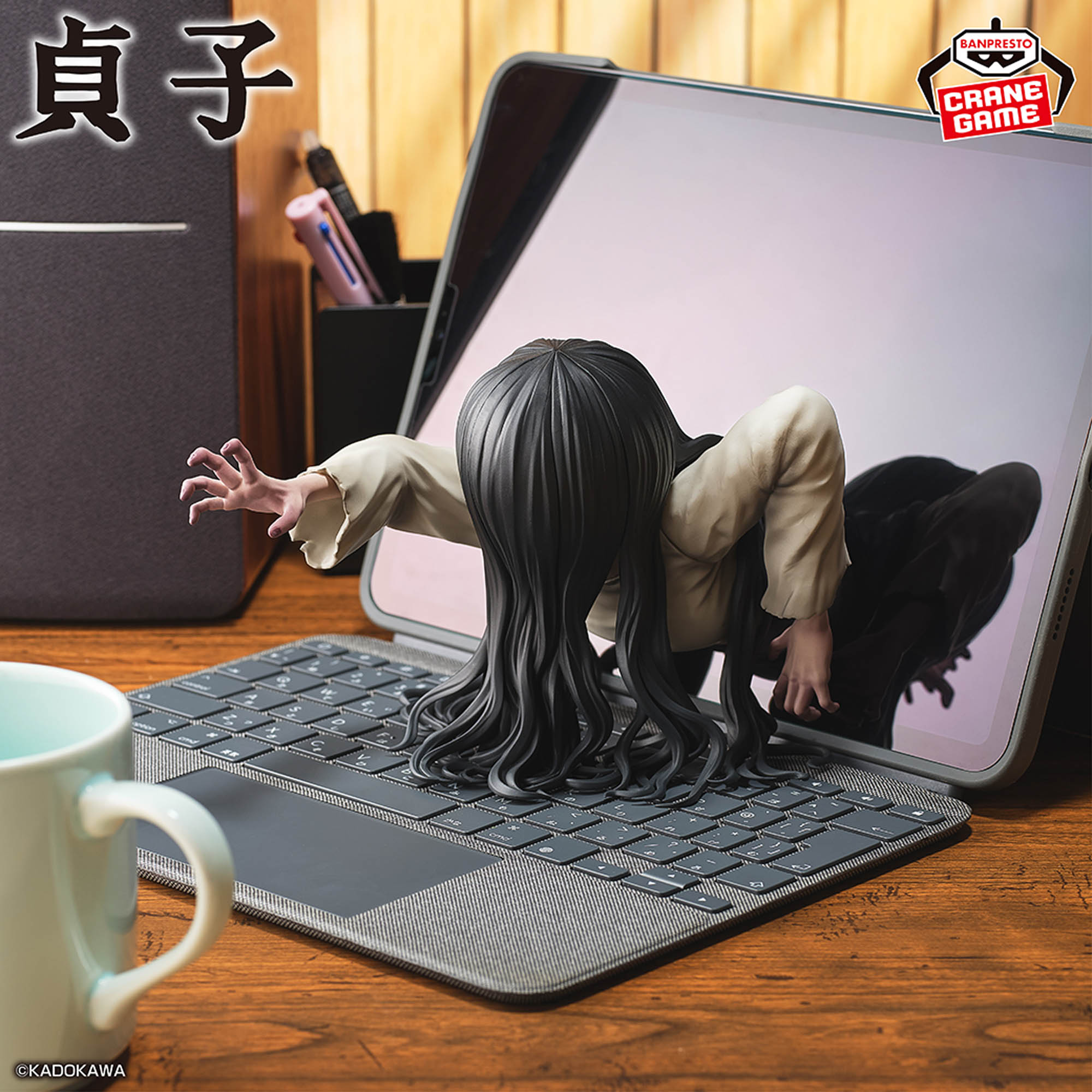 《七夜怪談》貞子詛咒胸像 超實用模型公仔