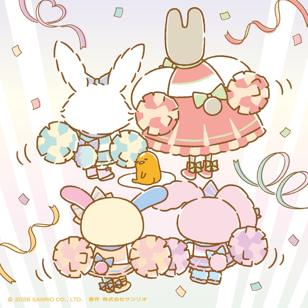 「Sanrio Character」人氣角色們其歡慶三麗鷗兔女團「Cheeristails」成立！