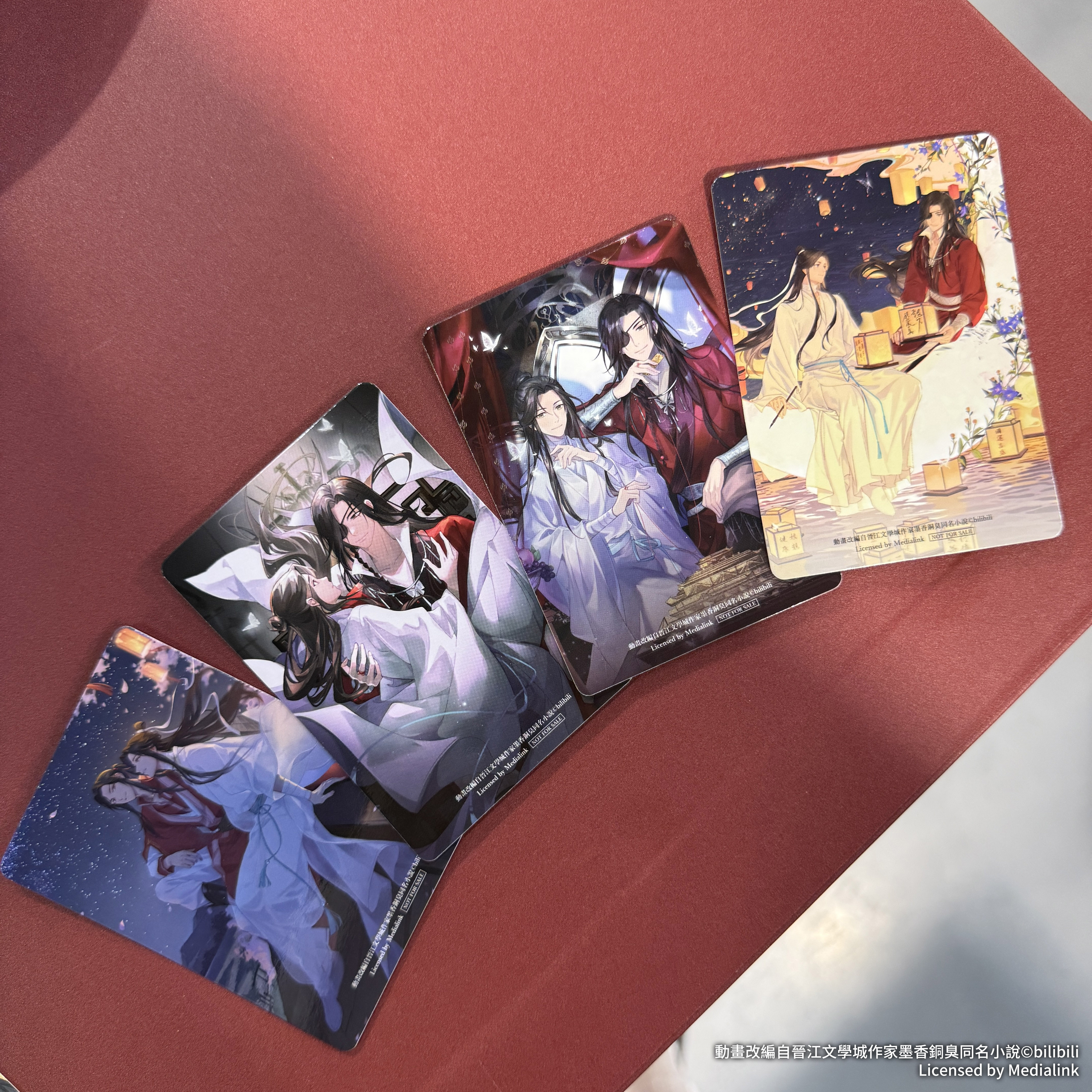 《天官賜福》「天地流光原畫紀念活動」華山快閃店 餐飲區精緻美味甜點 消費特典 隨機角色小卡