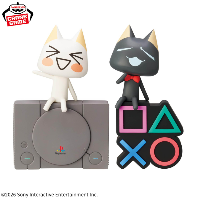 PlayStation《隨身玩伴》托羅&黑貓景品公仔
