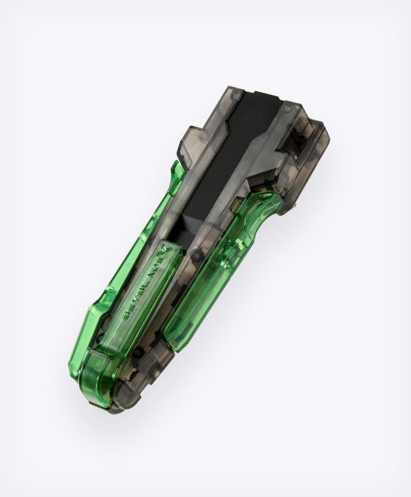 《BEYBLADE X 戰鬥陀螺X》BX-00 客製握把 透明黑版