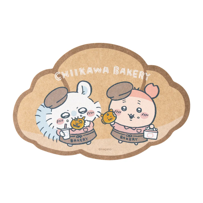 《Chiikawa Bakery 吉伊卡哇麵包店》大尺寸牛皮紙風限定貼紙