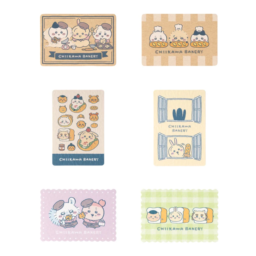 《Chiikawa Bakery 吉伊卡哇麵包店》點數卡風格收藏卡