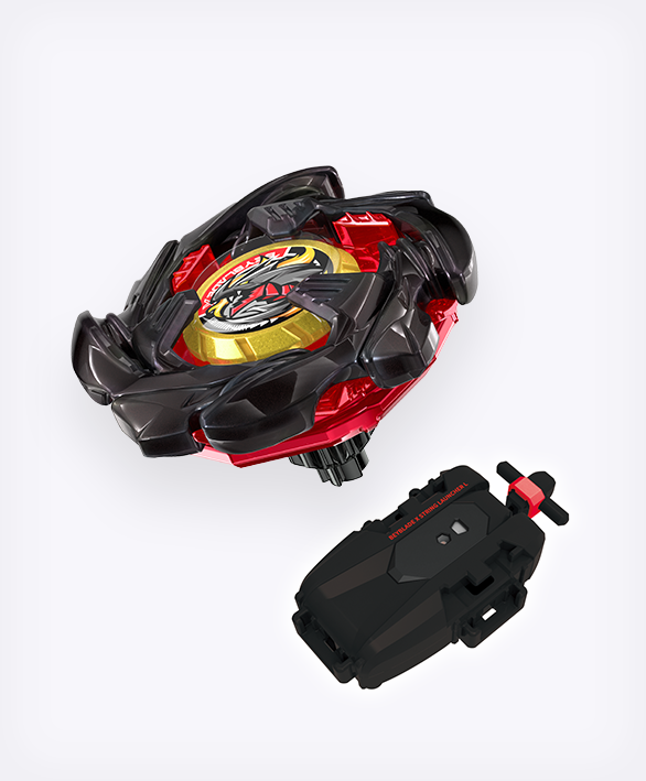 《戰鬥陀螺X》Animate快閃店限定商品！ BX-00 鈷藍巨龍 2-60C 金屬塗裝黑色版