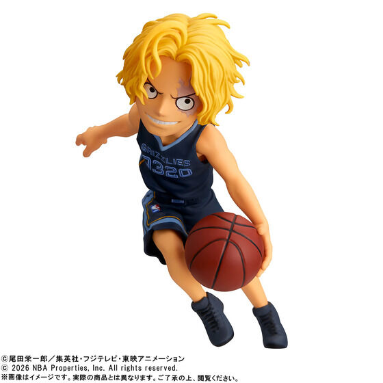 《ONE PIECE 海賊王 × NBA》WCF公仔 薩波 & 曼菲斯灰熊