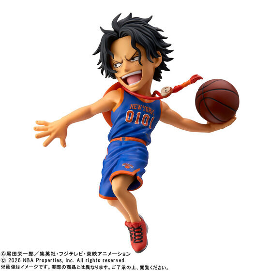 《ONE PIECE 海賊王 × NBA》WCF公仔 艾斯 & 紐約尼克