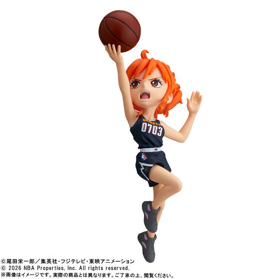 《ONE PIECE 海賊王 × NBA》娜美 & 紐奧良鵜鶘 WCF公仔 