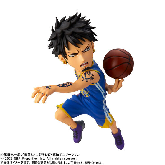《ONE PIECE 海賊王 × NBA》羅 & 金州勇士 WCF公仔 