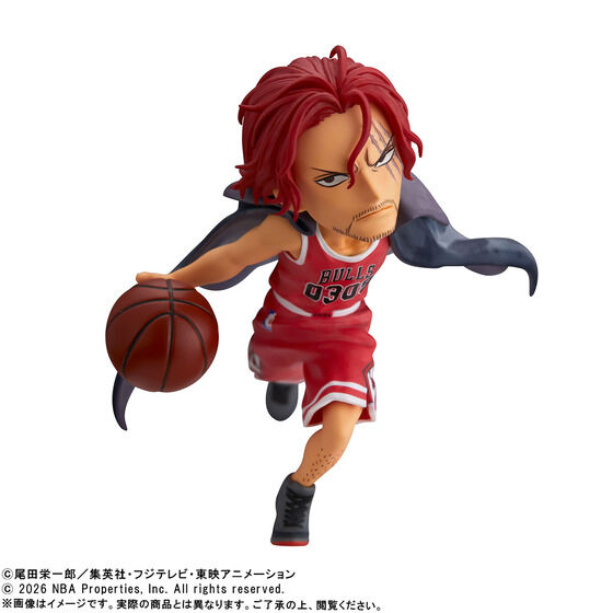 《ONE PIECE 海賊王 × NBA》紅髮傑克 & 芝加哥公牛 WCF公仔 