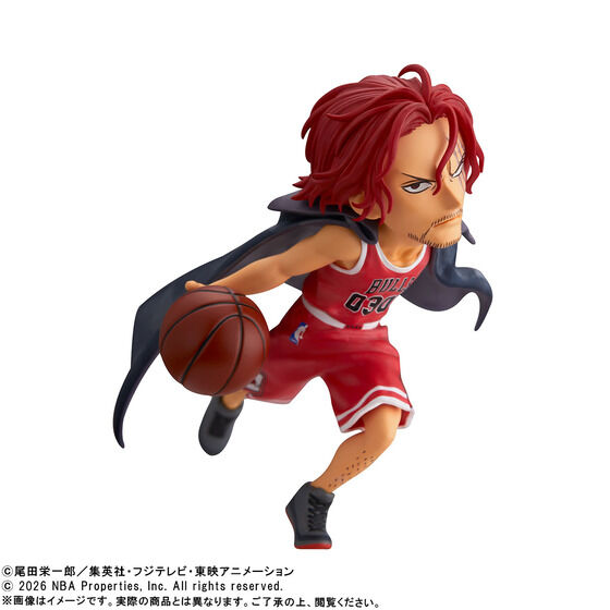 《ONE PIECE 海賊王 × NBA》WCF公仔 紅髮傑克 & 芝加哥公牛