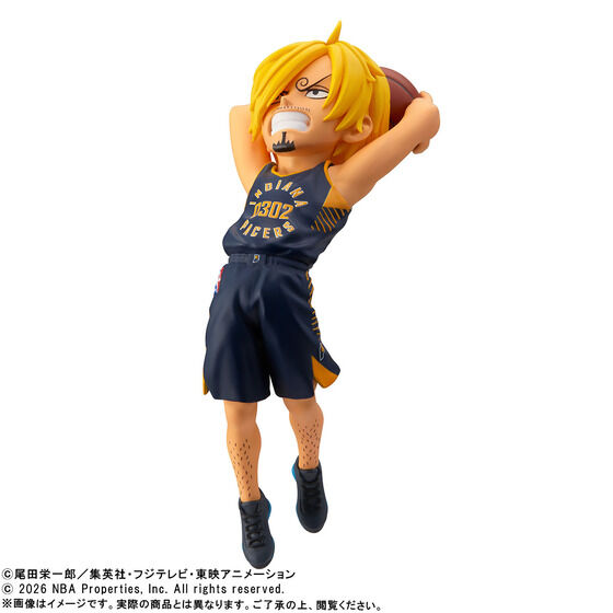 《ONE PIECE 海賊王 × NBA》香吉士 & 印第安納溜馬 WCF公仔 
