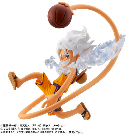 《ONE PIECE 海賊王 × NBA》Gear 5 魯夫 & 洛杉磯湖人 WCF公仔 