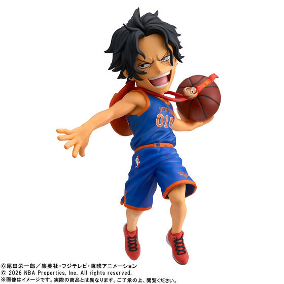 《ONE PIECE 海賊王 × NBA》艾斯 & 紐約尼克 WCF公仔 