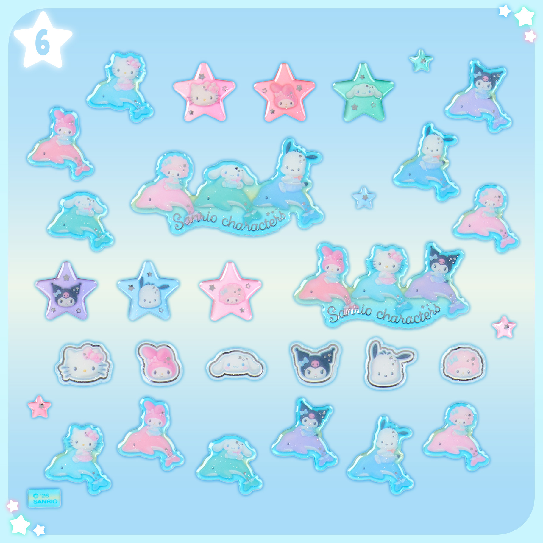 三麗鷗「Shiny Dolphin」貼紙