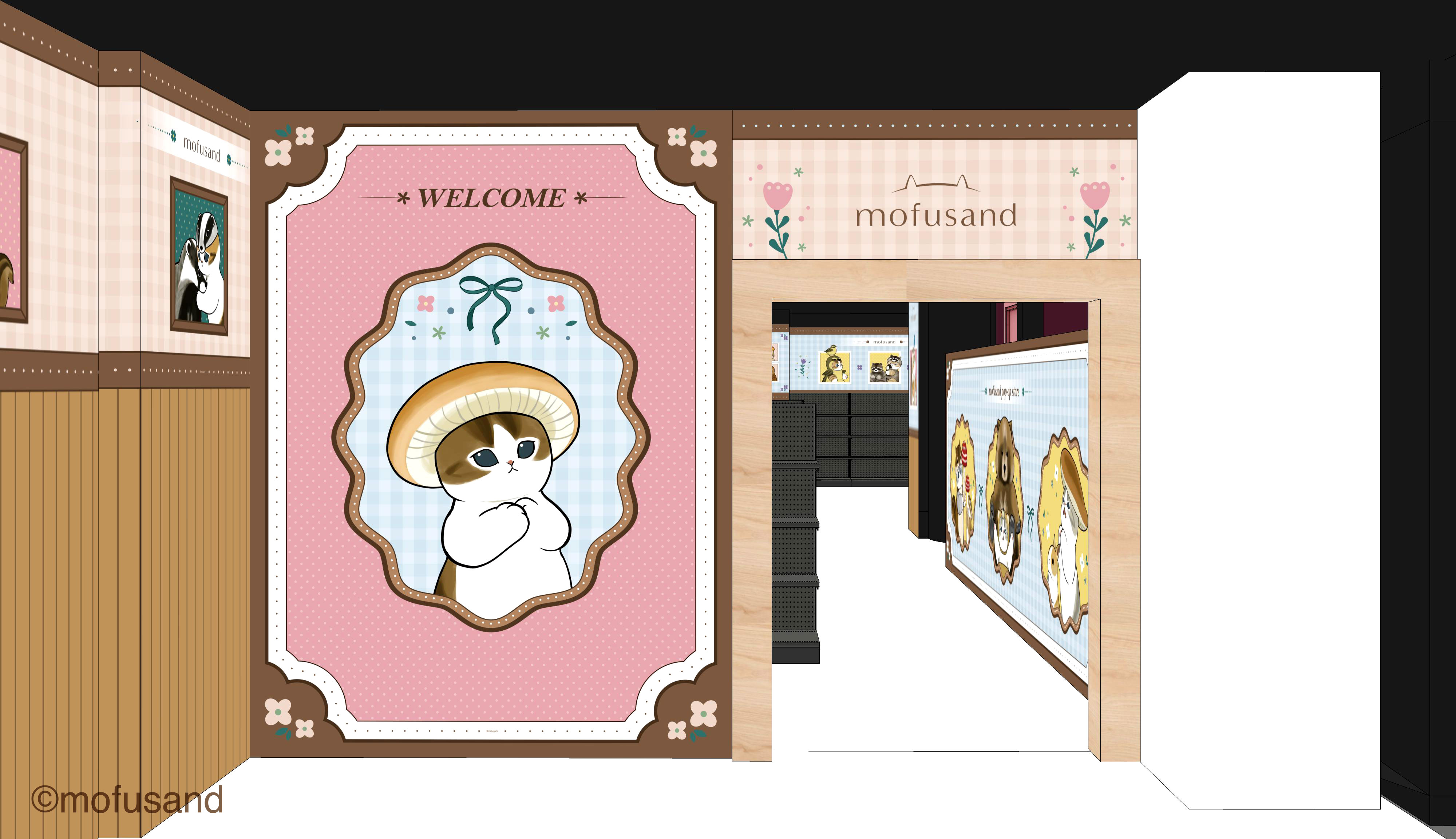 《mofusand 貓福珊迪》R79中山地下書街快閃店 復古畫框牆