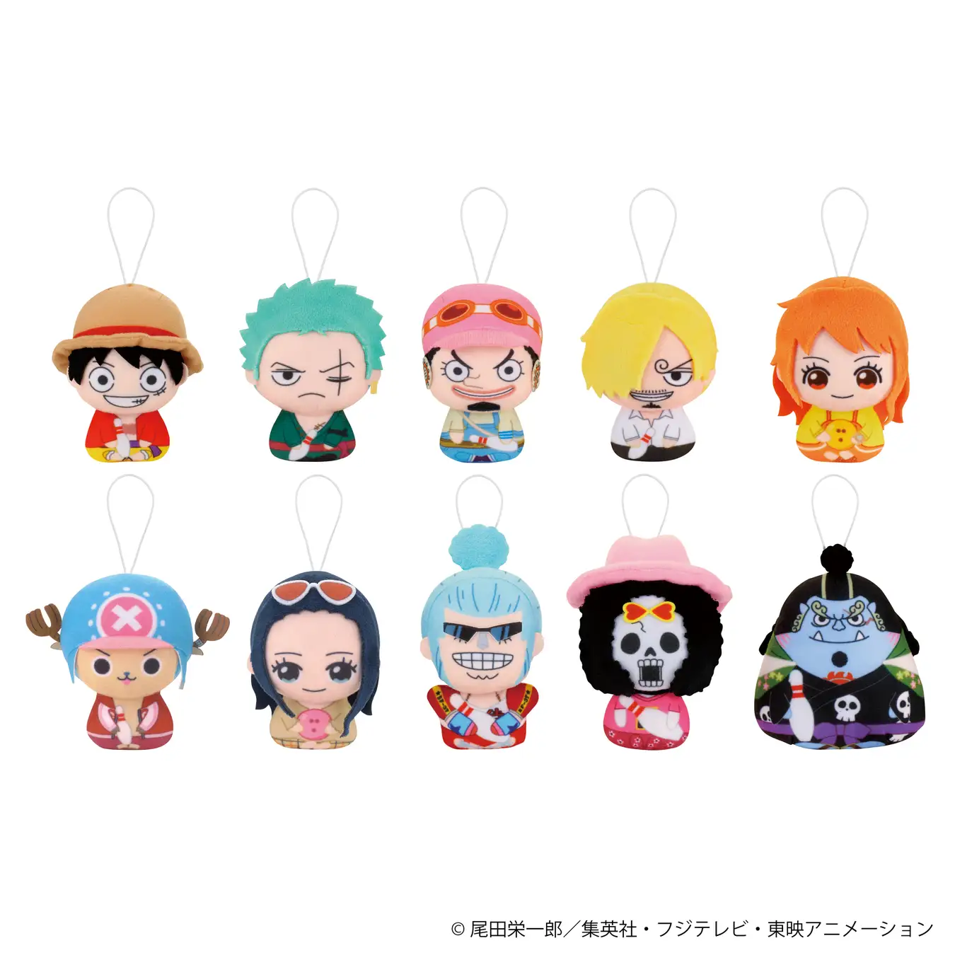 ROUND1 ×《ONE PIECE 海賊王》聯名 草帽海賊團成員 迷你絨毛吊飾