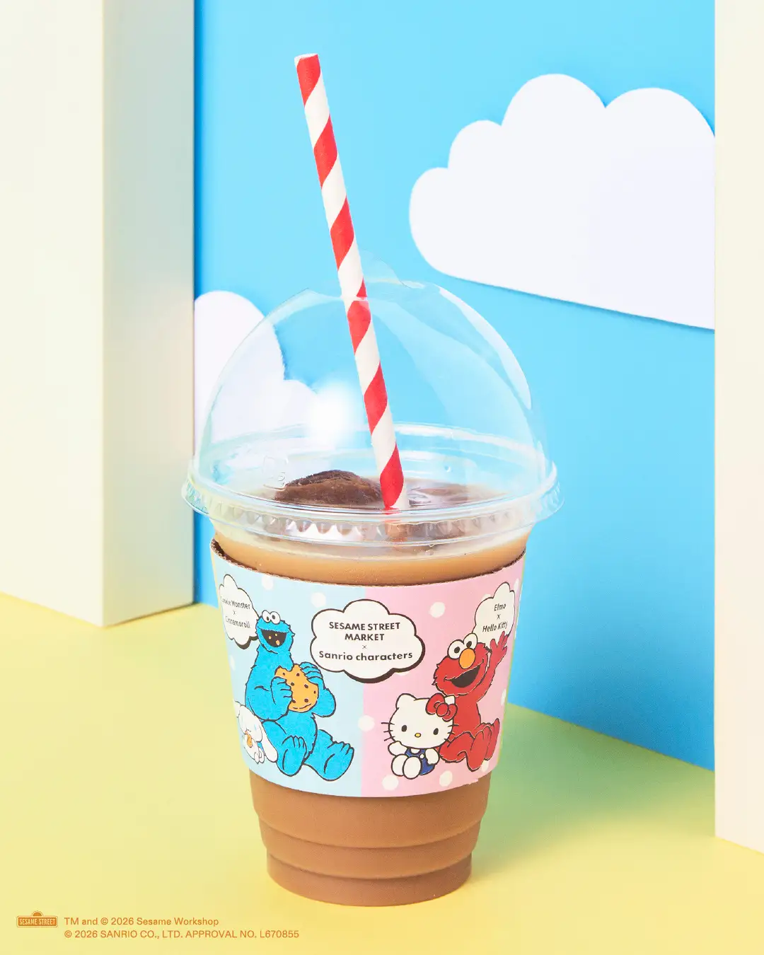 「SESAME STREET MARKET Café」點飲料再送聯名限定杯套