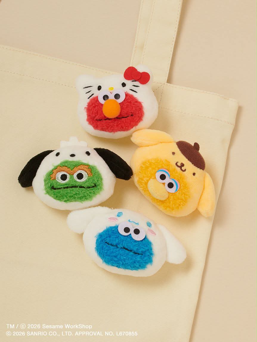 《三麗鷗 × SESAME STREET 芝麻街》絨毛徽章