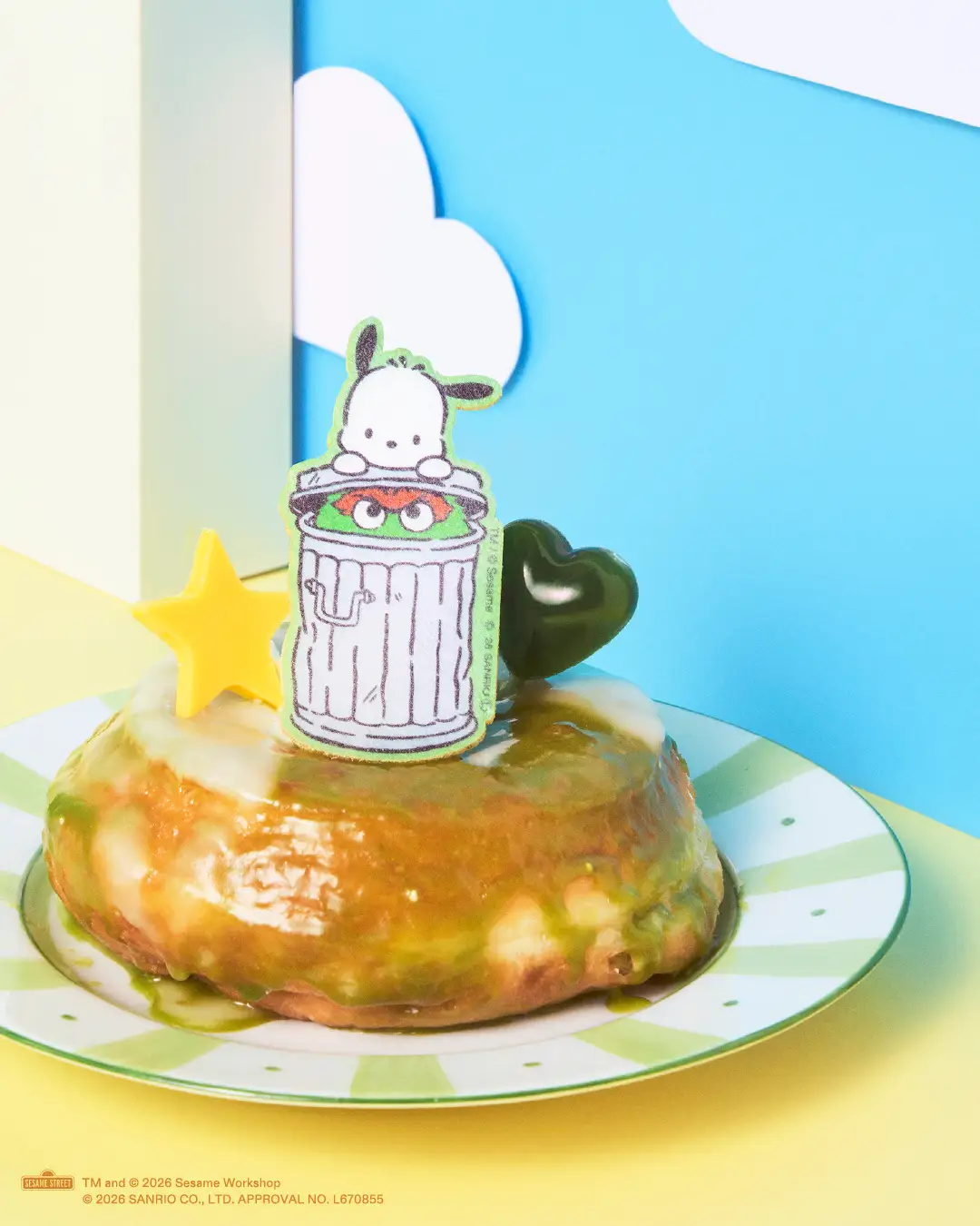 「SESAME STREET MARKET Café」芝麻街常設店咖啡廳 Oscar × 帕恰狗聯名甜甜圈