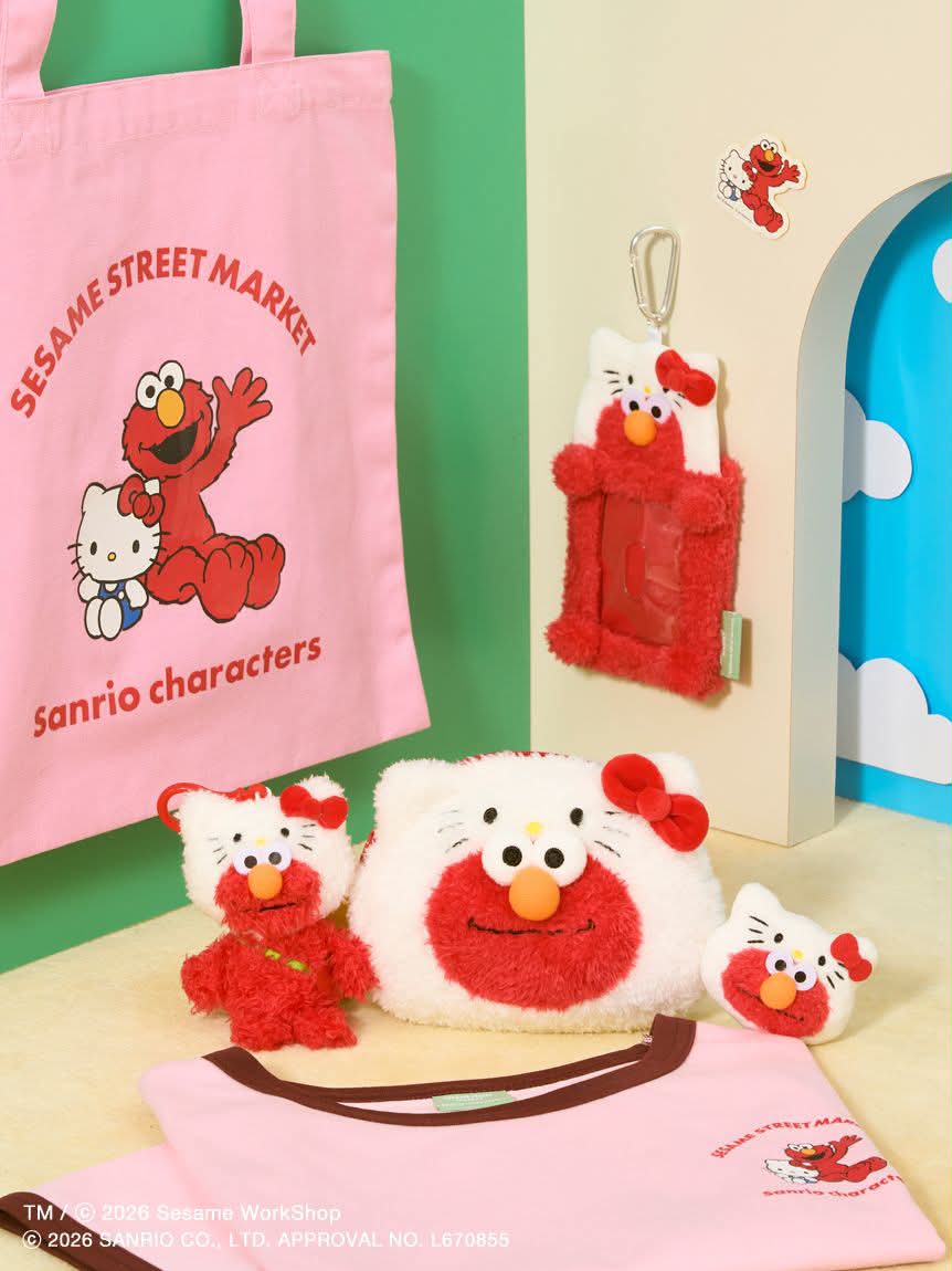 「SESAME STREET MARKET × Sanrio characters」Elmo艾摩 & Hello Kitty