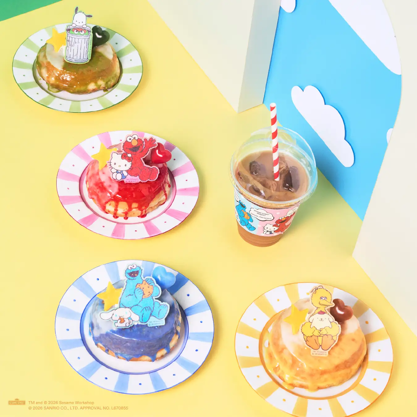 「SESAME STREET MARKET Café」日本芝麻街常設店同步推出限定甜甜圈